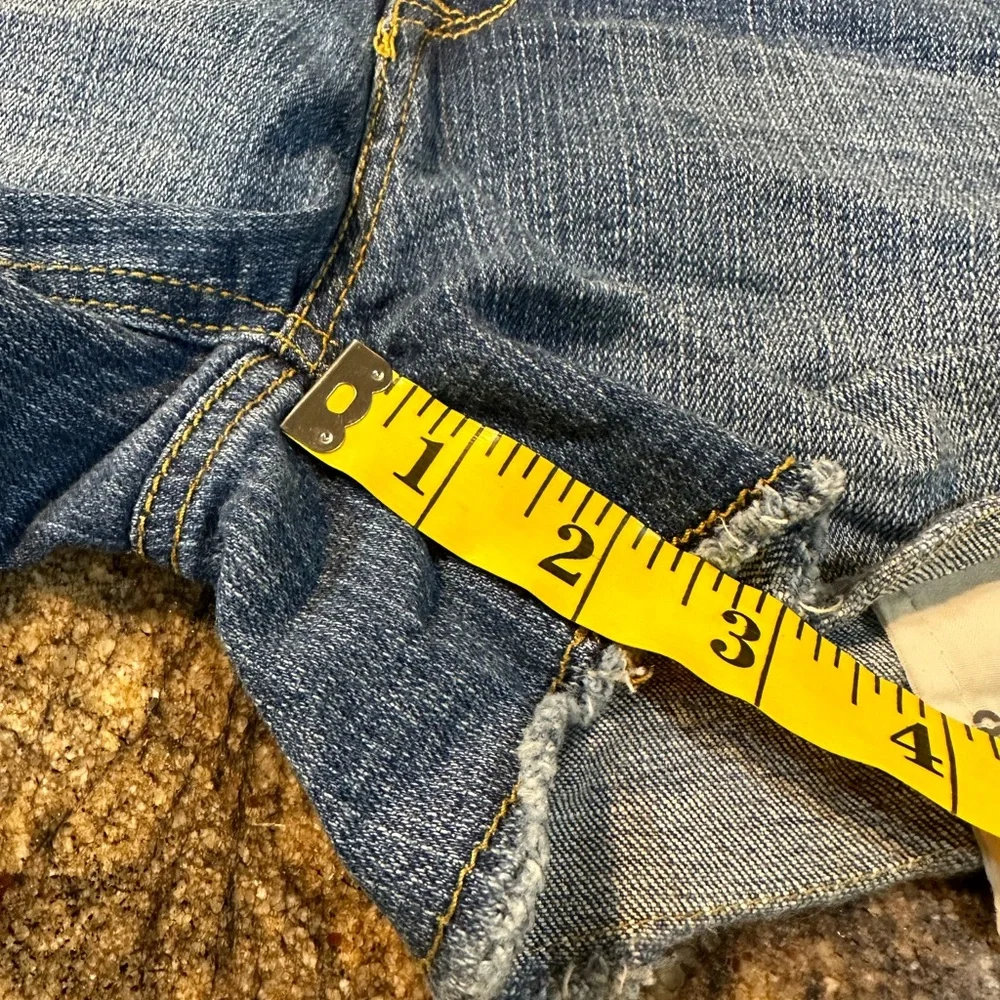 Justice frayed denim with sequins pockets shorts‎ size 16R girls